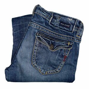 MEK Avondale Embroidered Bootcut Jeans 28 29